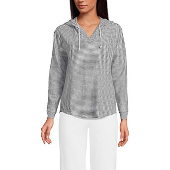 Women's Lands' End Slub Popover Hoodie