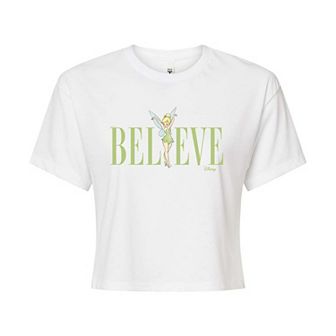 Disney's Tinker Bell Juniors' Believe Cropped Tee