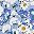 Blue Ivory Flower