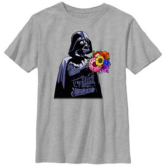 Boys Star Wars Darth Vader Handing Flowers Graphic Tee