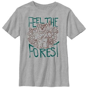 Boys 6-20 Star Wars Ewok Feel The Forest Graphic Tee