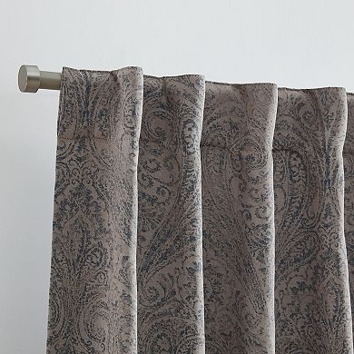 Elrene Home Fashions Vittoria Paisley Printed Blackout Curtain Panel