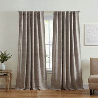 Elrene Home Fashions Vittoria Paisley Printed Blackout Curtain Panel