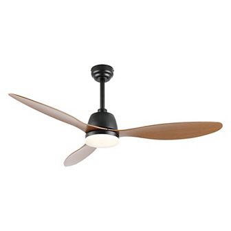 Audie Classic Industrial Iron/plastic Integrated Led Ceiling Fan