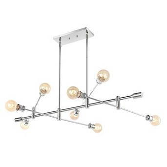 Atlas Modern Vintage Iron Arm Adjustable Led Chandelier