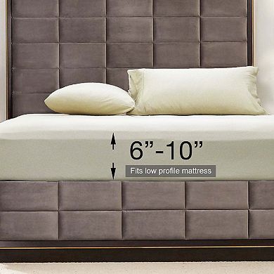 Low Profile (6-10 Inches) 608 Soft Cotton Sateen Sheet Set