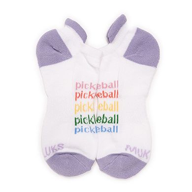 Women's MUK LUKS Pickleball Ankle Socks 6-Pack