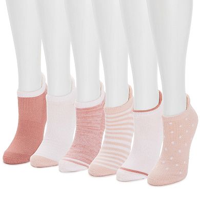 Women's MUK LUKS 6-Pack Dream Step Ankle Socks