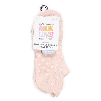 Women's MUK LUKS 6-Pack Dream Step Ankle Socks