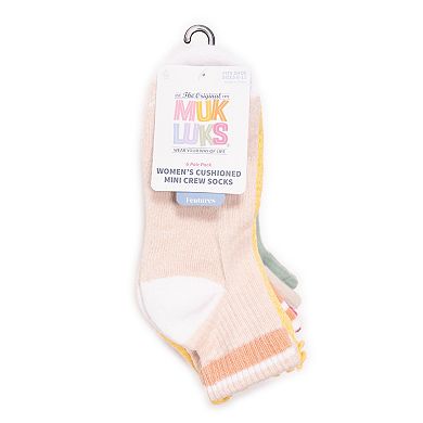 Women's MUK LUKS 6-Pack Dream Step Mini Crew Socks