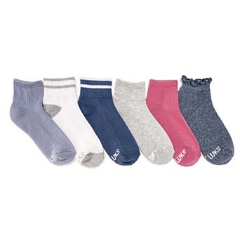 Women's MUK LUKS 6-Pack Dream Step Mini Crew Socks