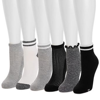 Women's MUK LUKS 6-Pack Dream Step Mini Crew Socks