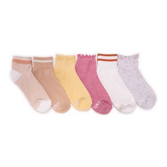 Women's MUK LUKS 6-Pack Dream Step Mini Crew Socks
