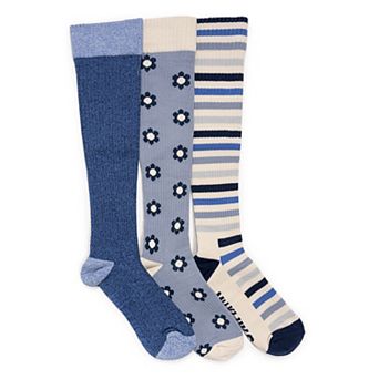 Women's MUK LUKS 3-Pack Compression Knee-High Socks