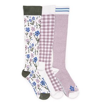 Women's MUK LUKS 3-Pack Compression Knee-High Socks