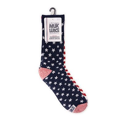 MUK LUKS Patriotic Crew Socks 2-Pack