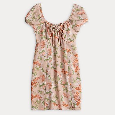 Juniors' Pink Republic Peasant Dress
