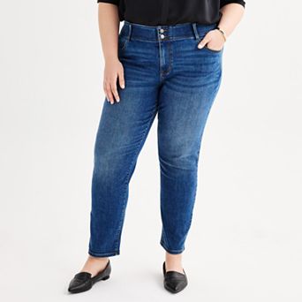 Plus Size Nine West Slim Straight Jeans