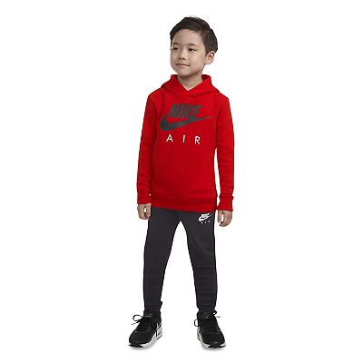 【NIKE】 LONG SLEEVE HOODIE &JOGGER PANTS Nike Little Boys Long Sleeve Logo-Detailed Fleece Hoodie