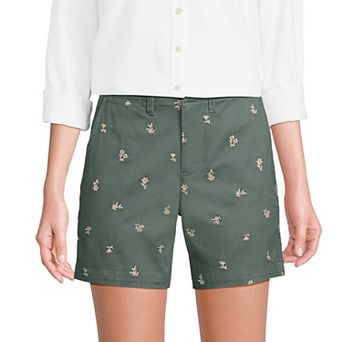 Women's Lands End Classic 7 in Chino Shorts