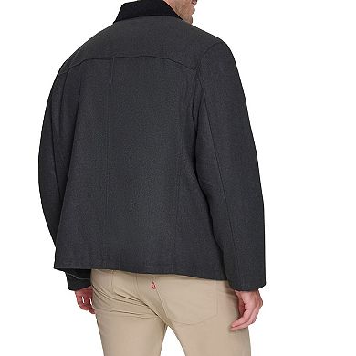 Big & Tall Dockers® Corduroy Collar Short Wool Coat