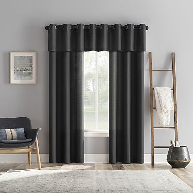 The Big One® Matthew Textured Casual Grommet 2 Window Curtain Panels