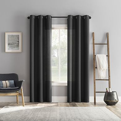 The Big One® Matthew Textured Casual Grommet 2 Window Curtain Panels