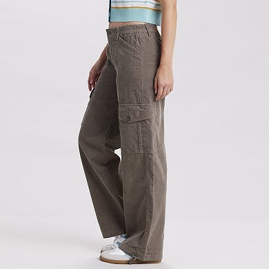 Juniors' UNIONBAY Corduroy Cargo Straight Leg Pants