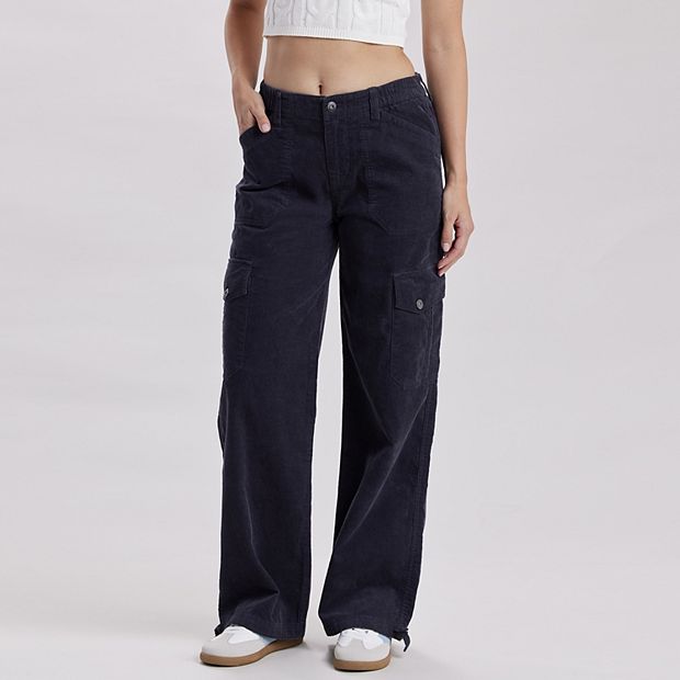 Jayla Corduroy Cargo Pants UNIONBAY LT Vintage Indigo 5