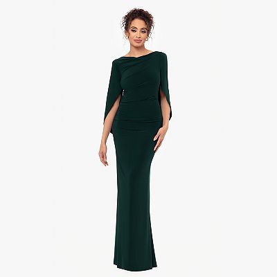 Bealls Clearance Bealls Long Dresses Women's BA Nites Long Draped Back Dress