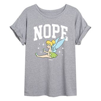 Disney's Tinker Bell Juniors' Nope Oversized Tee