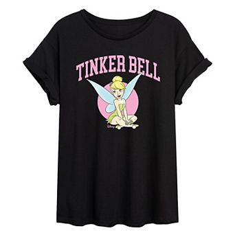 Disney's Tinker Bell Juniors' Collegiate Oversized Tee