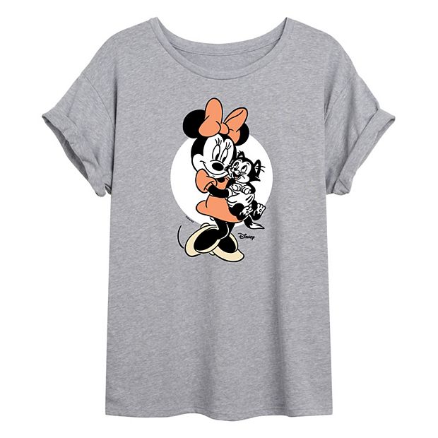 Disney s Minnie Mouse Figaro Juniors Flowy Tee