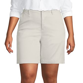 Plus Size Lands' End Classic 7" Chino Shorts
