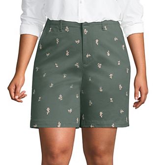 Plus Size Lands' End Classic 7" Chino Shorts