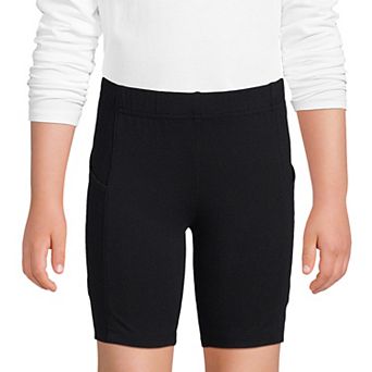 Girls 2-16 Lands' End Tough Cotton Bike Short with Pockets