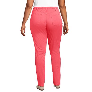 Plus Size Lands' End 5-Pocket Chino Slim-Leg Pants