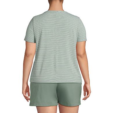 Plus Size Lands' End Short Sleeve Performance Tee