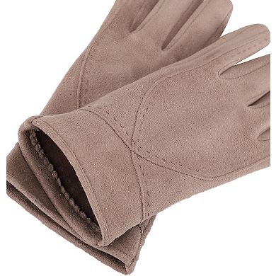 Women's isotoner Water Repellent Touchscreen Microsuede Gloves