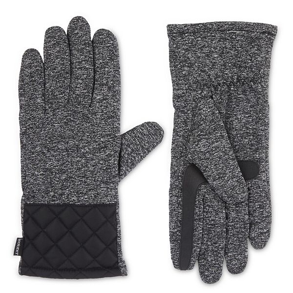 Isotoner Guanti Invernali Donna In Spandex – Idrorepellenti, Touchscreen, Fodera In Pile E Toppe Antiscivolo In Finta Pelle - 6