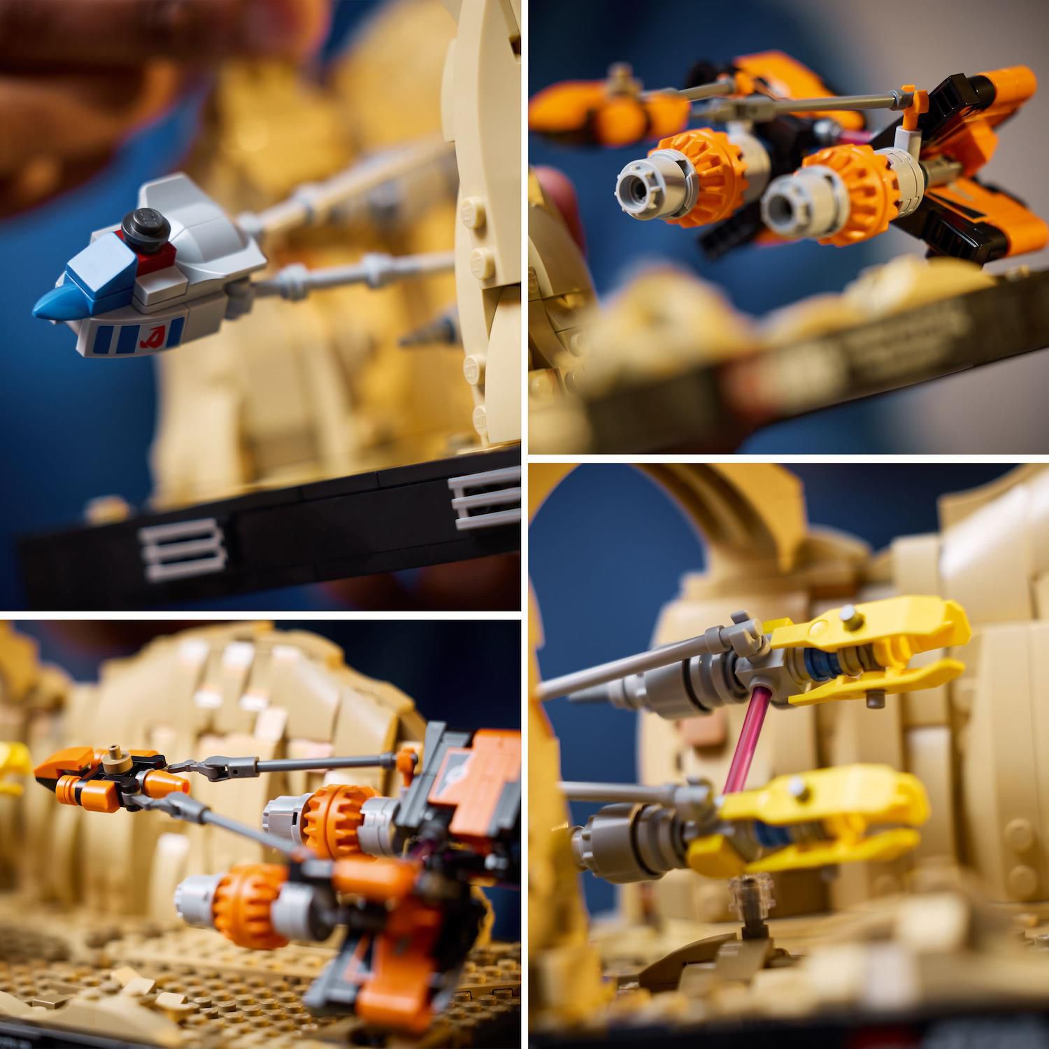 Детские конструкторы LEGO Star Wars Mos Espa Podrace Diorama Build and Display Set 75380 — фото 4