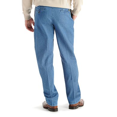 Men's Lee® Stain Resist Relaxed-Fit Pleated Denim Pants