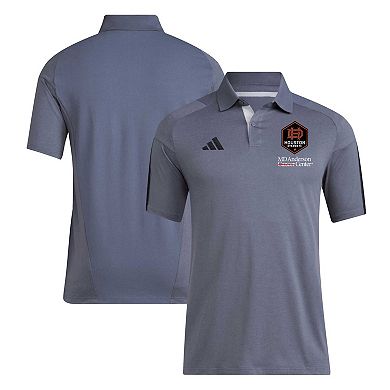 Men's adidas Gray Houston Dynamo FC 2024 Training Polo