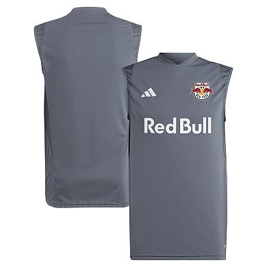 Men's adidas Gray New York Red Bulls 2024 Sleeveless Training Jersey