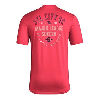Men's adidas Red St. Louis City SC Local Stoic T-Shirt