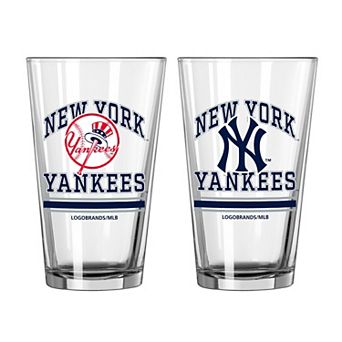 New York Yankees 16oz. Pint Glass Two Pack