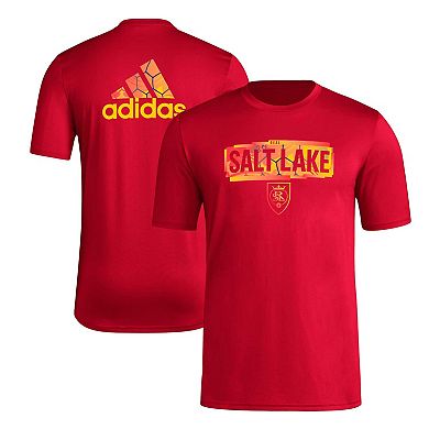 Men's adidas Red Real Salt Lake Local Pop AEROREADY T-Shirt