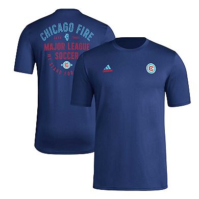 Men's adidas Navy Chicago Fire Local Stoic AEROREADY T-Shirt