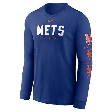 Men's Nike Royal New York Mets Repeater Long Sleeve T-Shirt