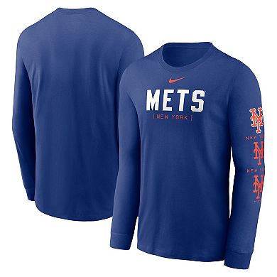 Men's Nike Royal New York Mets Repeater Long Sleeve T-Shirt